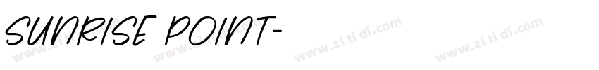 Sunrise Point字体转换